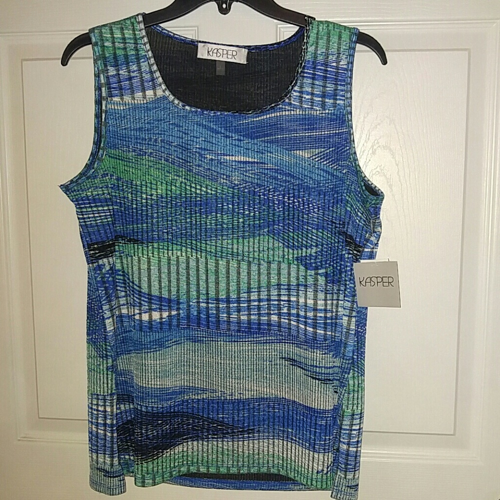 Kasper print top